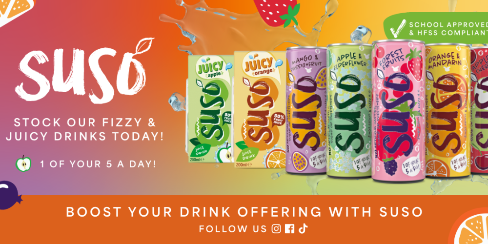 Stand out with the SUSO drinks range